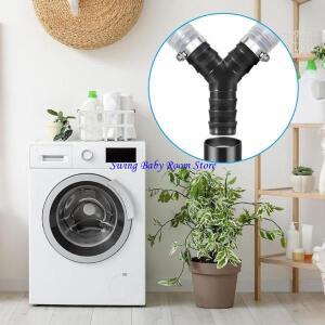 K1AD 세탁기 배수 어댑터 Y  스플리터 분배 플라스틱 텍스처 파이프에 호환