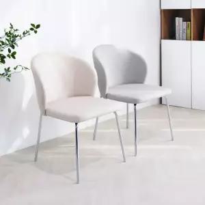 일루일루 스카 미카 PU 가죽 식탁 의자 미드센츄리 인테리어 카페