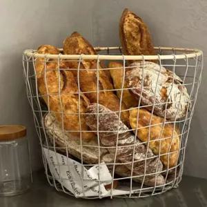 베이커리 철제 바구니 트레이 바게트 수납 와이어 빵 디저트 바스켓 빵바구니 디스플레이