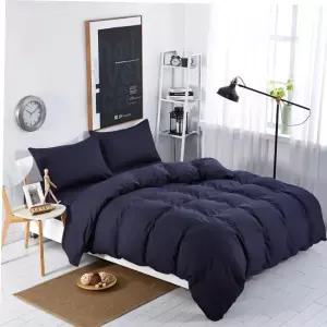 침대커버세트 사계절 호텔식 풀세트(퓨어블루)Q/DD 침구세트4p