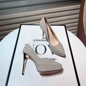 반짝이 킬힐 리본장식 웨딩슈즈 글리터 2cm 돌잔치 샴페인