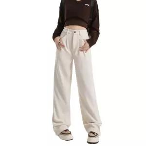 팬츠 바지 여사친 캐주얼 커버 속살 아이템 정장 와이드 하이웨스트 슬리퍼 스판 트렌디 코듀로이 슬림핏 H