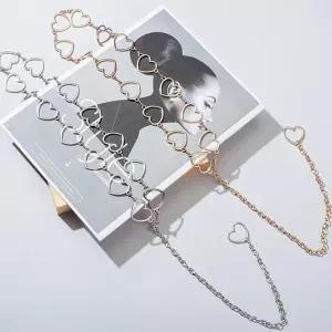 러브링체인벨트 쥬얼리 허리 실버 바디 포인트 띠 벨트 체인 쥬얼리 잡화