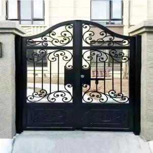 전원주택 대문 철제 현관문 별장 아치형 휀스 야외 출입문 엔틱 펜션 도어 마당 정원