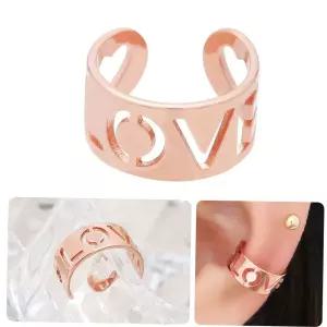 편한귀걸이 볼드 로즈골드 링 귀찌 이어커프 14KGP