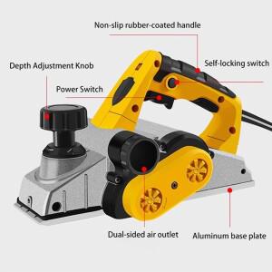 2000W 절삭 보드 플래너 220V넥공용 휴대용 전기 라우터 목재 밀링 조각 홈파기 가정용 프레스