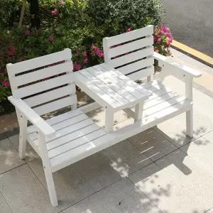 2인용 원목 야외 공원 인용 카페 티테이블 정원 테라스 테이블