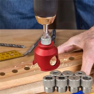 목공용 직선 홀 드릴 가이드 수직 고정구 포켓 지그 포지셔너 앵글 로케이터 도웰링