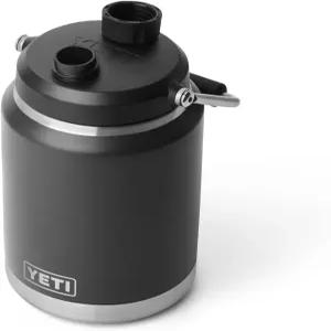 예티 램블러 하프 갤런 저그 2.0 진공 단열 누수 방지 MagCap이 포함된 스테인리스 스틸 블랙