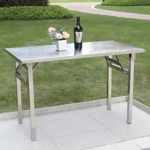 실외 접이식 테이블 스텐 펜션 바베큐 야시장 스테인리스