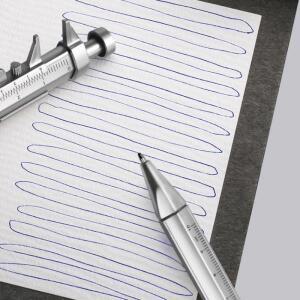 학교  마커 펜 캘리퍼스  켈리퍼 도구 볼포인트 실버 0-100mm