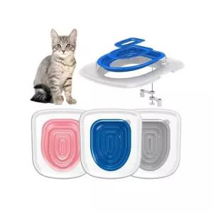 고양이 환장실 좌 배변 훈련 모래 재사용 변기 케어 화장실 간이