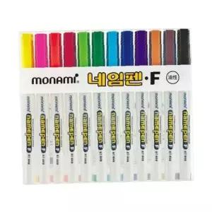 모나미 네임펜F 12색/중간글씨 타(12개입)