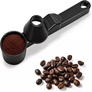 재사용 가능한 K컵 리필 티팟용 커피 스쿱 깔때기 분쇄 단백질 파우더 차 블랙 용량 측정 스푼 2큰술