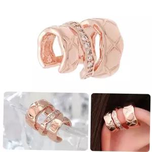 이어커브 유니크 볼드 로즈골드 귓바퀴 링 귀찌 이어커프 14KGP