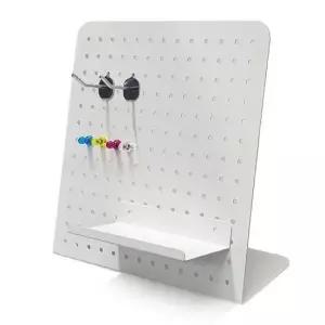 인테리어 소품 백색 타공판 메모홀더 스탠드 정리용품