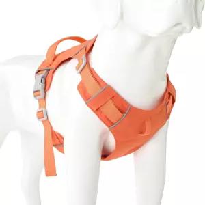 마일 하이 라이프 노 풀 도그 하네스와 반사 스트라이프 소형 중형 대형견 워킹 러닝 트레이닝용 경량