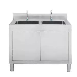 스테인리스 조리대 업소용 우측형 개수대 세척대 캠핑장 휴게실 야외 워크탑