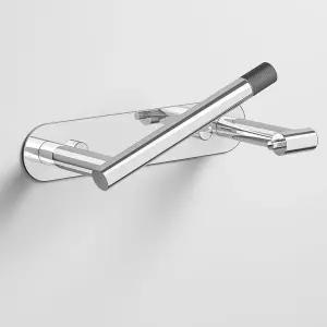 화장지 홀더 - 접착식 또는 나사 벽에 장착된 회전식 스냅 잠금 장치 디자인은 스테인리스 스틸 욕실 휴지