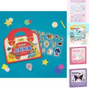 카카오프렌즈 키즈 말랑말랑 스티커북/놀이용/스티커/가방/놀이/아동/캐릭터/장난감/선물용/완구/공책/놀이