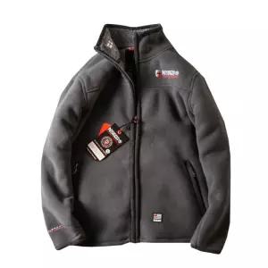 후리스 점퍼 집업 가을 자켓 블랙 두꺼운 아우터 빅사이즈