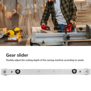 알루미늄 T-트랙 슬롯 마이터 트랙 바 슬라이더 테이블 쏘 게이지 로드 목공 작업대 실버 1세트