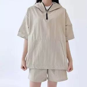 여자후드 상하의세트 반팔 반바지 오버핏 운동복 커플