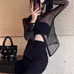 마킷5 여친 팬츠 여름 치마바지 우아한 꽃무늬 얇은 와이드 쉬폰 9부 JEN2