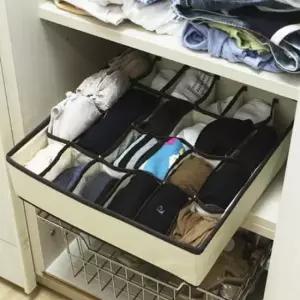 [생활] 정리함 속옷 양말 수납함 24칸 부직포 접이식 보관함