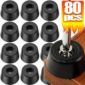 고무 패드 바닥 의자 방지 가구 다리 하드웨어 매트 테이블 미끄럼 도마 프로텍터 가스켓 80 커버 범퍼