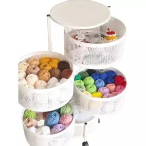 뜨개실 보관함 다용도 선반 스탠드 수납 정리