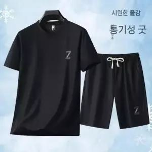 보니따스 남사친 캐주얼 여름 투피스 세트 복 반팔 반바지 반팔세트 티 트레이닝 빅사이즈 ADOR2