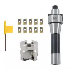 왈토투어 10pcs APMT1604 카바이드 MT2-FMB22 페이스 밀 홀더 400R-50-22 CNC 가죽 엔드 밀링 커터 샹크