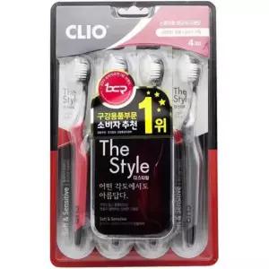초극세모 클리오 더 스타일 스파이럴 칫솔 4개입