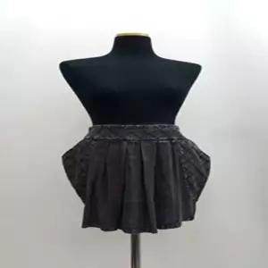 F0703 빈티지 블랙 진 청 데님 미니 치마 스커트