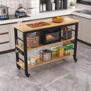 이동식 선반 흰색 아일랜드식탁 테이블 다용도 간이 조리대 홈바