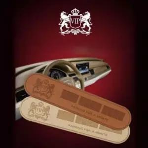 [CAR] 주차알림판 자동차 전화번호판 심플 가죽 거치대