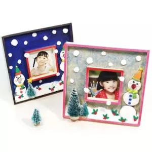 종이세상 만들기재료 꾸미기재료 우드 이중 액자 1인용 우드