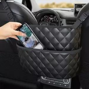 [CAR] 차량용 시트백 수납함 뒷좌석 가죽 정리 포켓