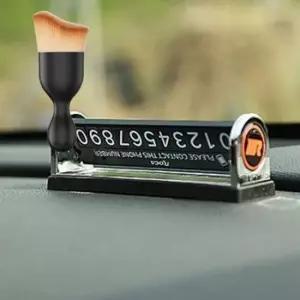 [CAR] 주차 알림 전화 번호판 투넘버 자동차 연락처 알림판 다용도 먼지 브러쉬 세트