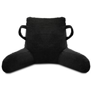 성인 침대에 검은 팔과 메모리 아브 들고 베개 주머니를 폼이 등받이 있는 앉을 침대 깨진