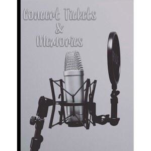 스튜디오 프로페셔널 마이크 - 콘서트 티켓과 추억: 커스텀 노트북