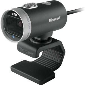 비즈니스용 Microsoft LifeCam 시네마 웹캠 - 노이즈 캔슬링 마이크, 조명 보정, USB 연결 기능이 내장된 검은색, Teams /Zoom, Windows 8 /10 /11에서 통화 가능