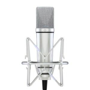 멜론 오디오 MA-87 스튜디오 콘덴서 마이크, 폼 필터, 메탈 쇼크 마운트, XLR 케이블 및 마이크 백을 포함한 26mm 골드 대형 다이어프램 캡슐 - 노래, 보컬 녹음 팟캐스트용