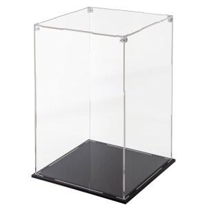 수집품용 클리셀다 대형 릴 디스플레이 케이스 10x10x16 인치 견고한 투명 릴 디스플레이 박스 트로피 케이스 카운터탑 박스 모델 피규어 인형용 방진 보호 쇼케이스 조립