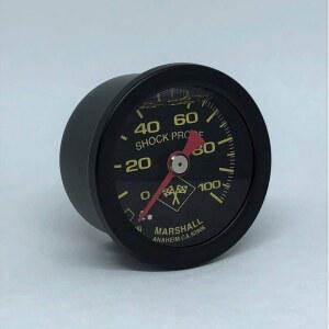 MNB00100 연료 압력 게이지, 0-100 PSI, 검은색