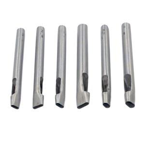 OL 6사이즈 가죽 타원형 구멍 펀치 벨트 펀칭 커팅 커터 도구 키트