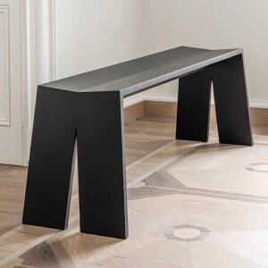 원목벤치 블랙 소나무 미술관 카페 다이닝 긴의자