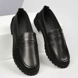 대학생 신학기 캠퍼스 룩 고급 구두 신발 페니 로퍼 원피스로퍼코디