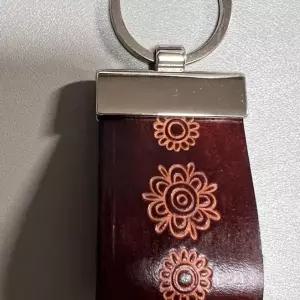 플라워 열쇠 고리 통가죽 키링 자동차 키홀더